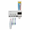 Porte-brosse à dents désinfectant aux UV avec distributeur