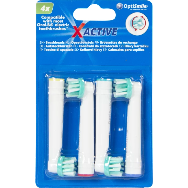 X-Active Oral-B Compatible Toothbrush Heads - 4pack