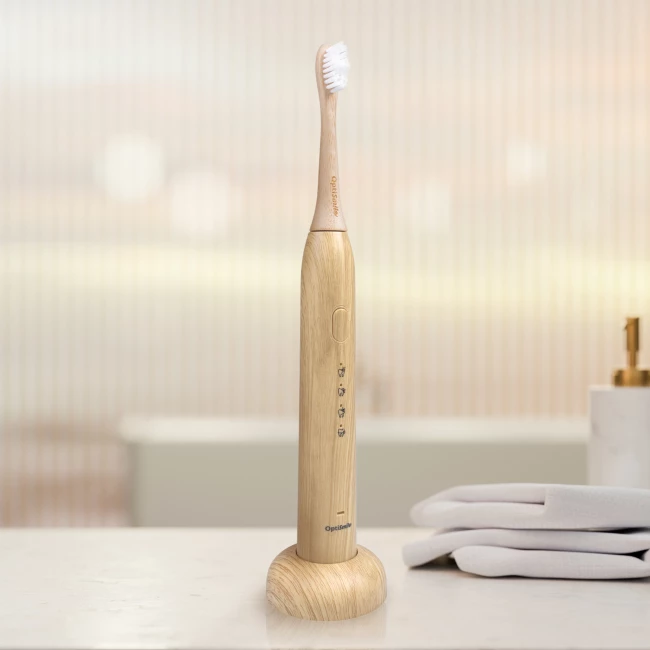 Brosse à dents électrique bambou-look